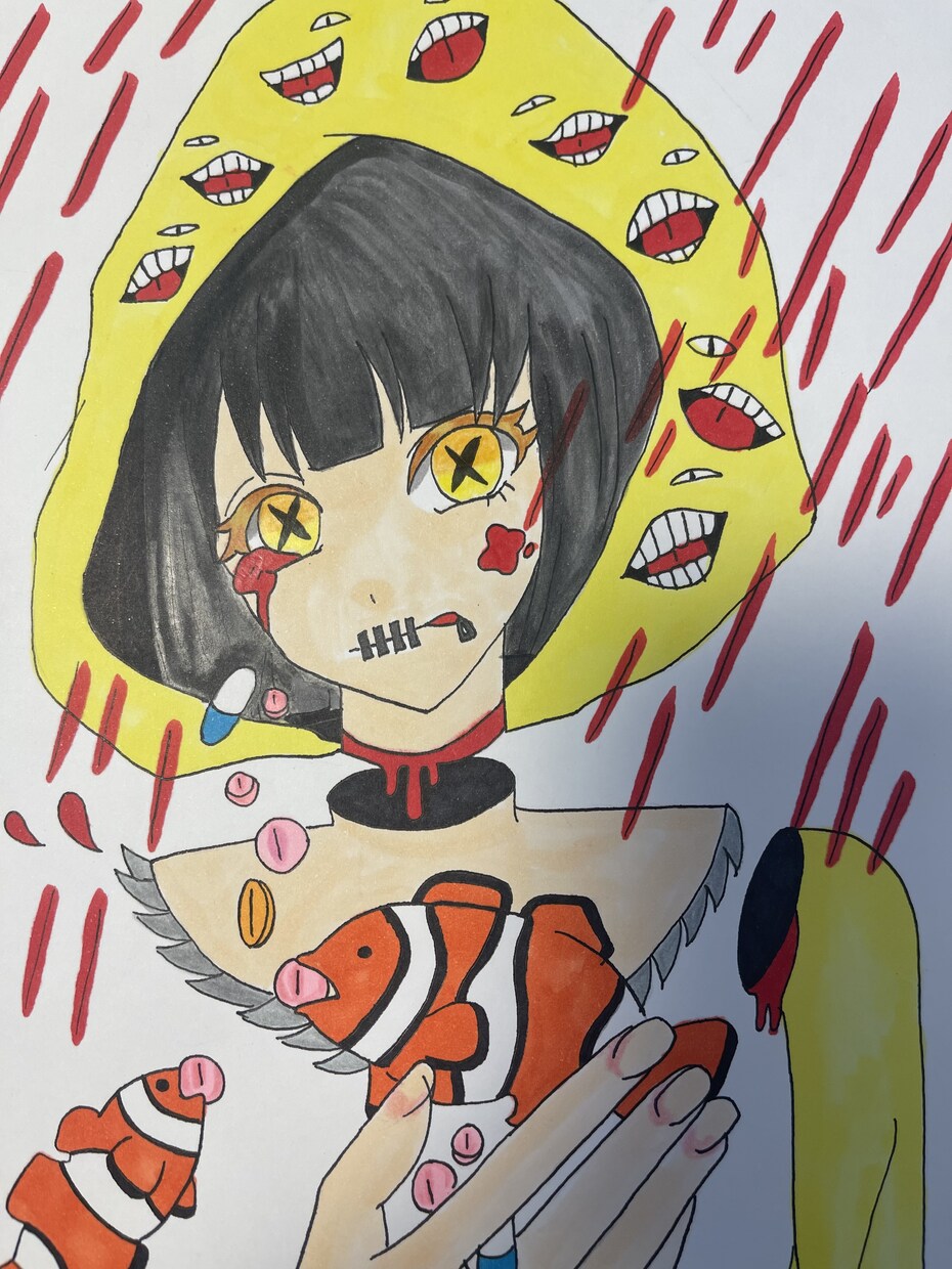 自己を表現した作品を作成します 休職中の思考回路を表現しまさした。 イメージ2