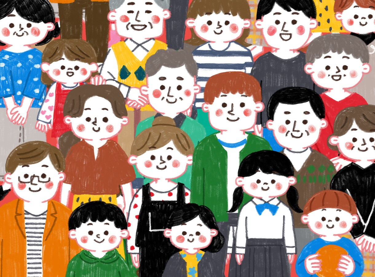 商用OK！色鉛筆風のほんわか系イラスト描きます 「ぬくもり×にぎやかさ」両方を感じる絵柄 イメージ7