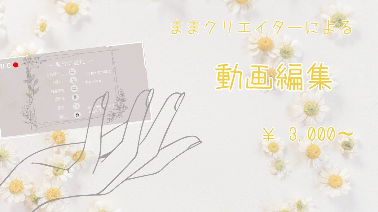 ママらしい可愛い動画作成をします 元美容部員で働いていたママが動画編集します イメージ1