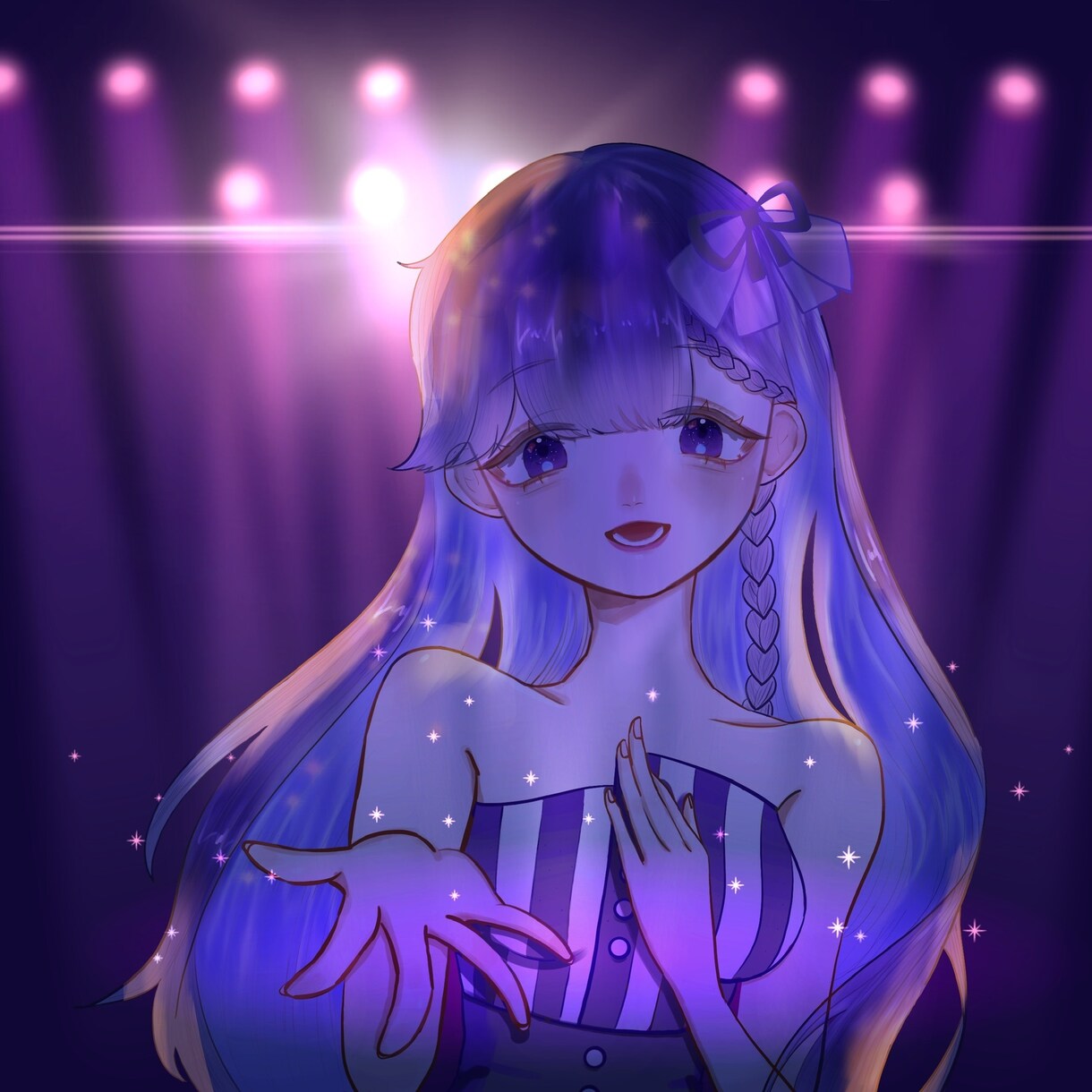 SNSアイコン♩イラスト♩などの制作を承ります かわいい女の子の絵が得意ですお気軽にお問い合わせ下さい イメージ4