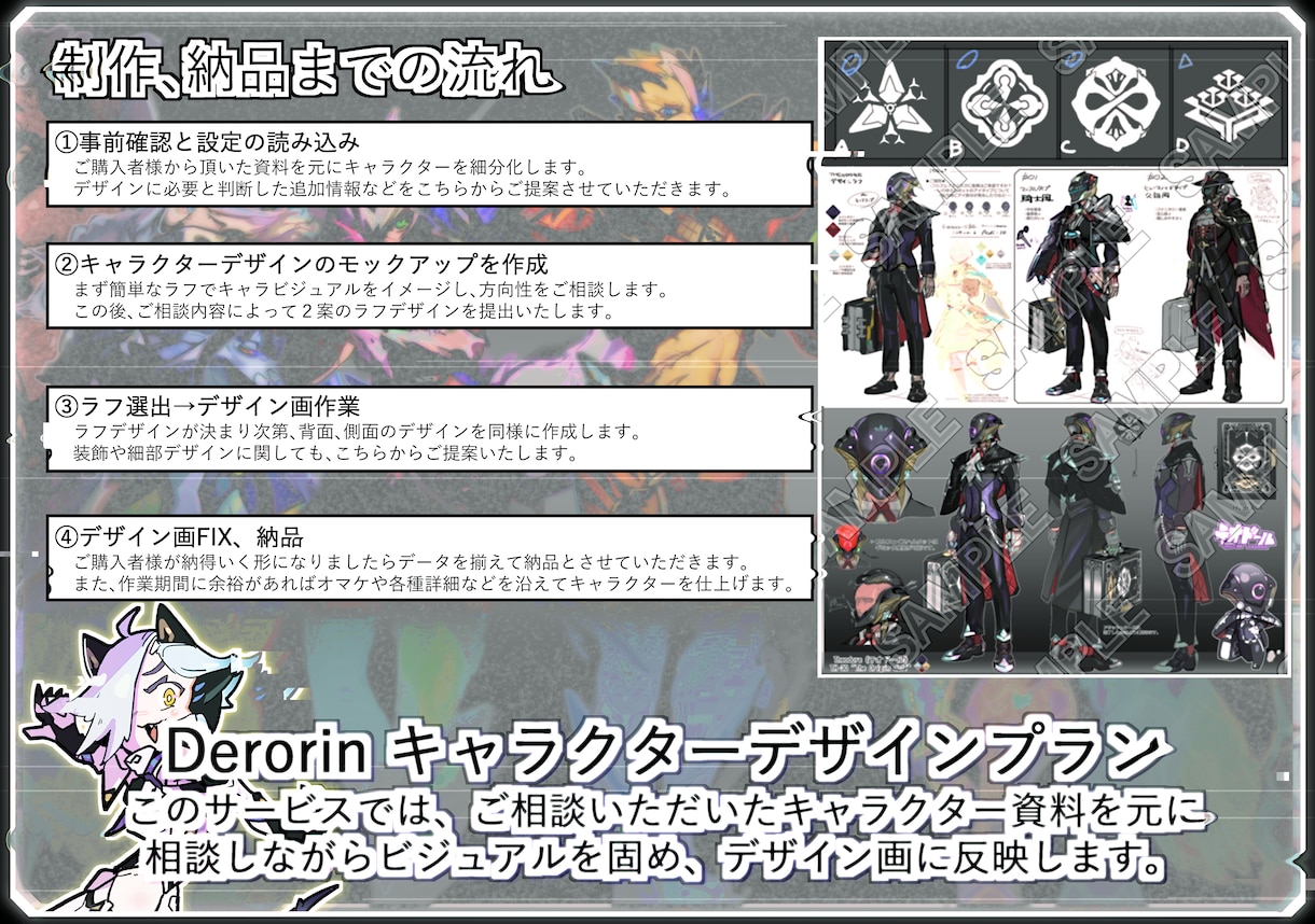 キャラクターの深堀をしたデザインをします ご依頼に対して精度の高いキャラクターデザイン、綿密なやり取り イメージ2