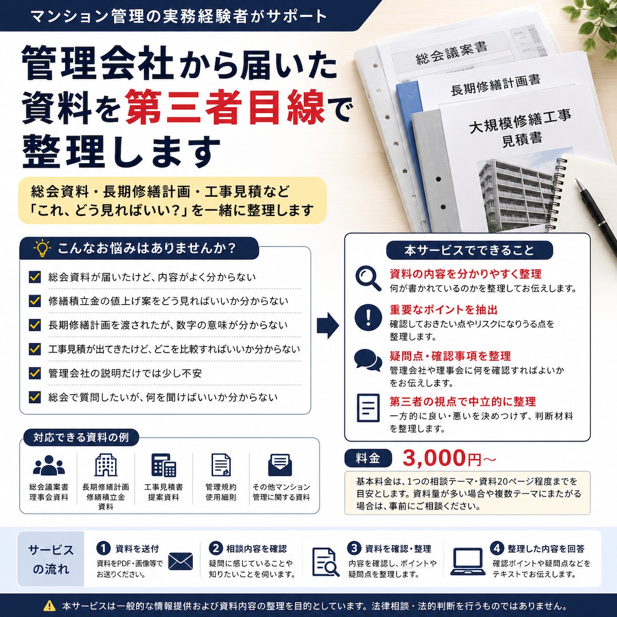 管理会社から届いた資料を第三者目線で整理します 「これ、どう見ればいい？」を実務経験者が読み解きます イメージ1