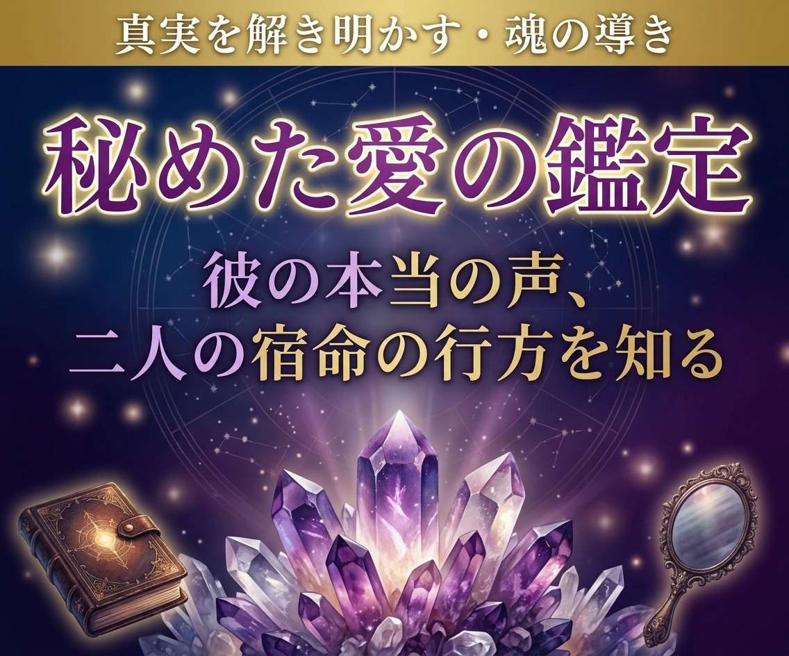 不倫占い｜あの人の本心・未来を神霊視で占います 相手の秘めた想い、複雑恋愛の行方を鮮明に占います イメージ1