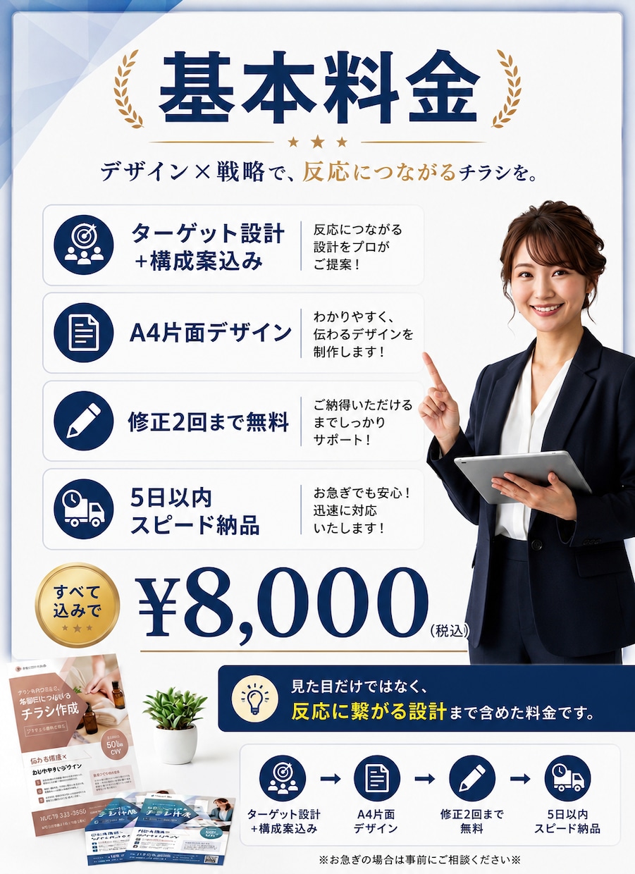 サロン・美容系チラシ制作します 集客につながるサロンチラシ制作します イメージ5