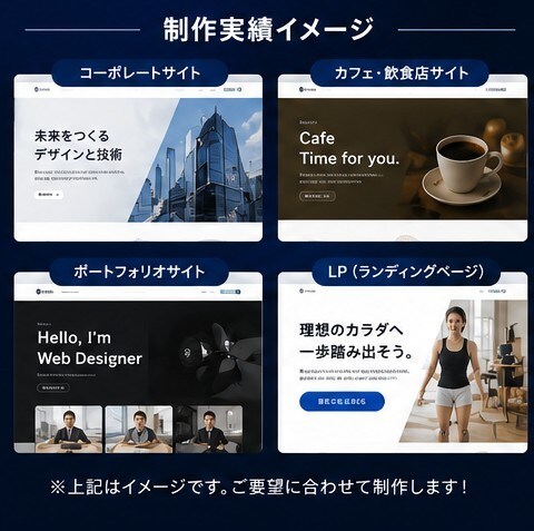 ご希望のWEBサイトを制作いたします あなたの理想をカタチにいたします。 イメージ5