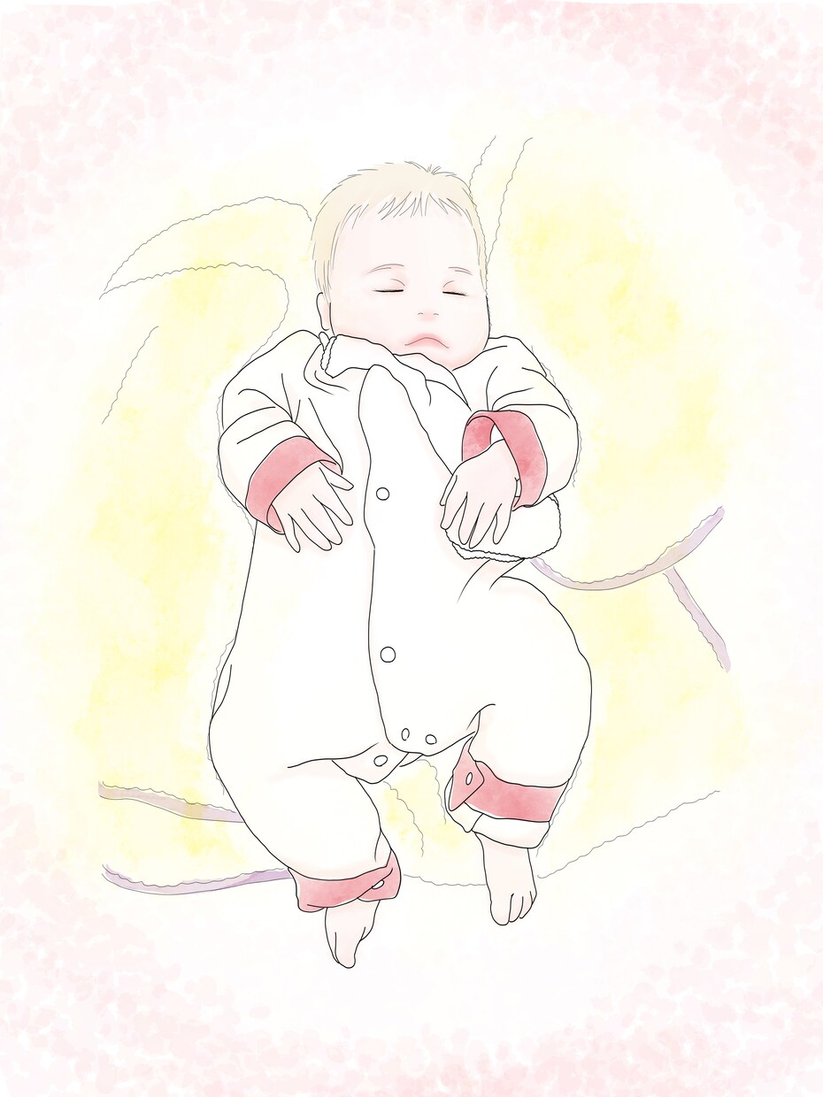 思い出のお写真を素敵なイラストデータに作成します ＊〜ふんわり優しい雰囲気のイラストです〜＊ イメージ1