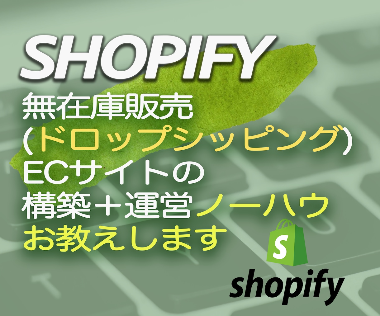 Shopify無在庫ECサイトの始め方お教えします ★1時間に凝縮、ドロップシッピングサイト構築の全て イメージ1