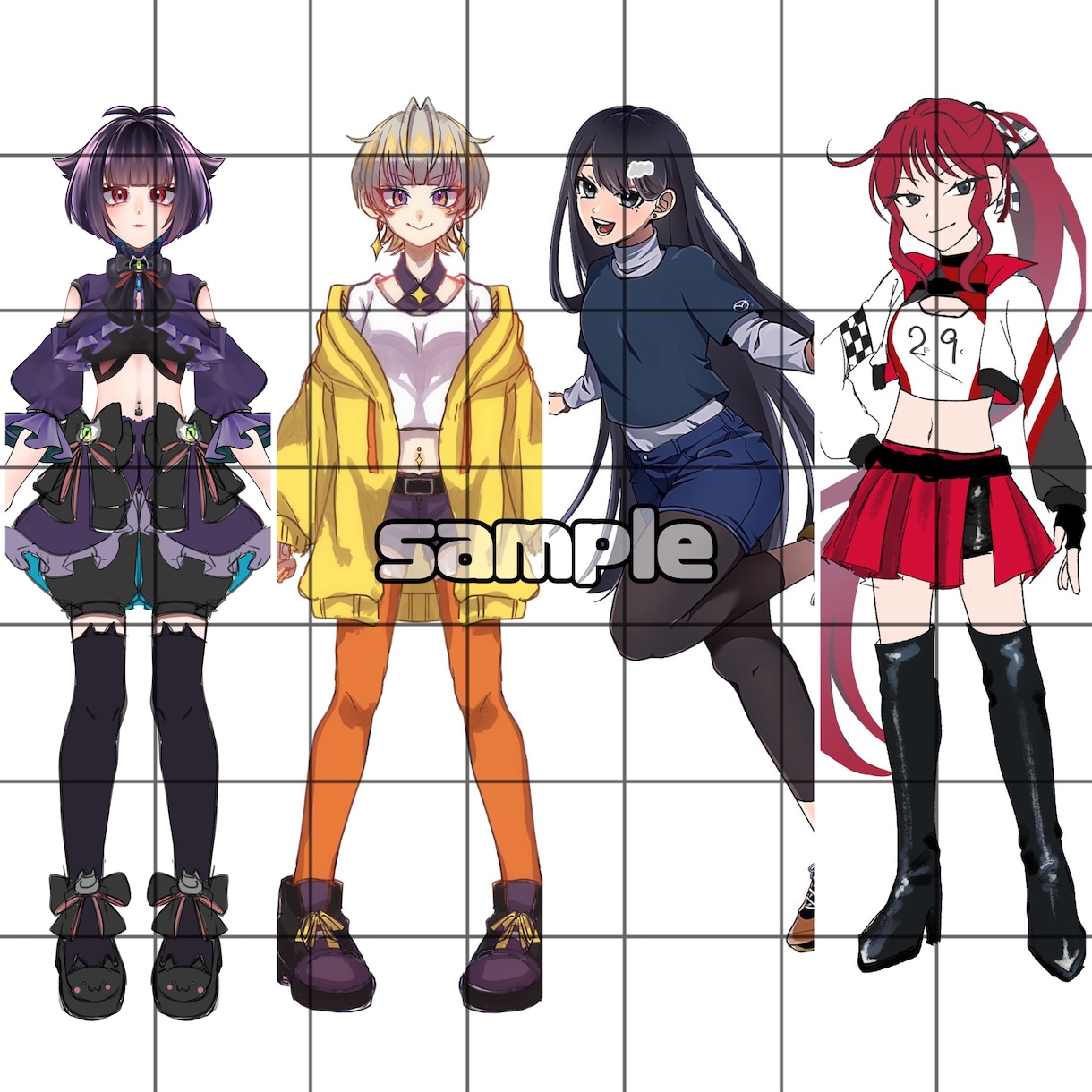 立ち絵描きます キャラクター立ち絵描かせていただきます！女の子が得意です♪ イメージ3