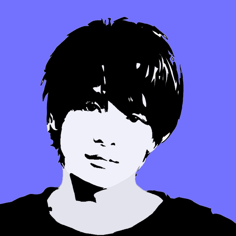 シックでシンプルな影絵のような似顔絵を描きます 顔画像を元に2色であなたの個性を全面にアピール イメージ5