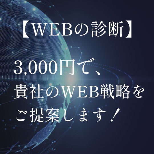 WEB戦略・ホームページを格安で診断します WEBマーケティングの専門家が売上アップの診断をします イメージ1