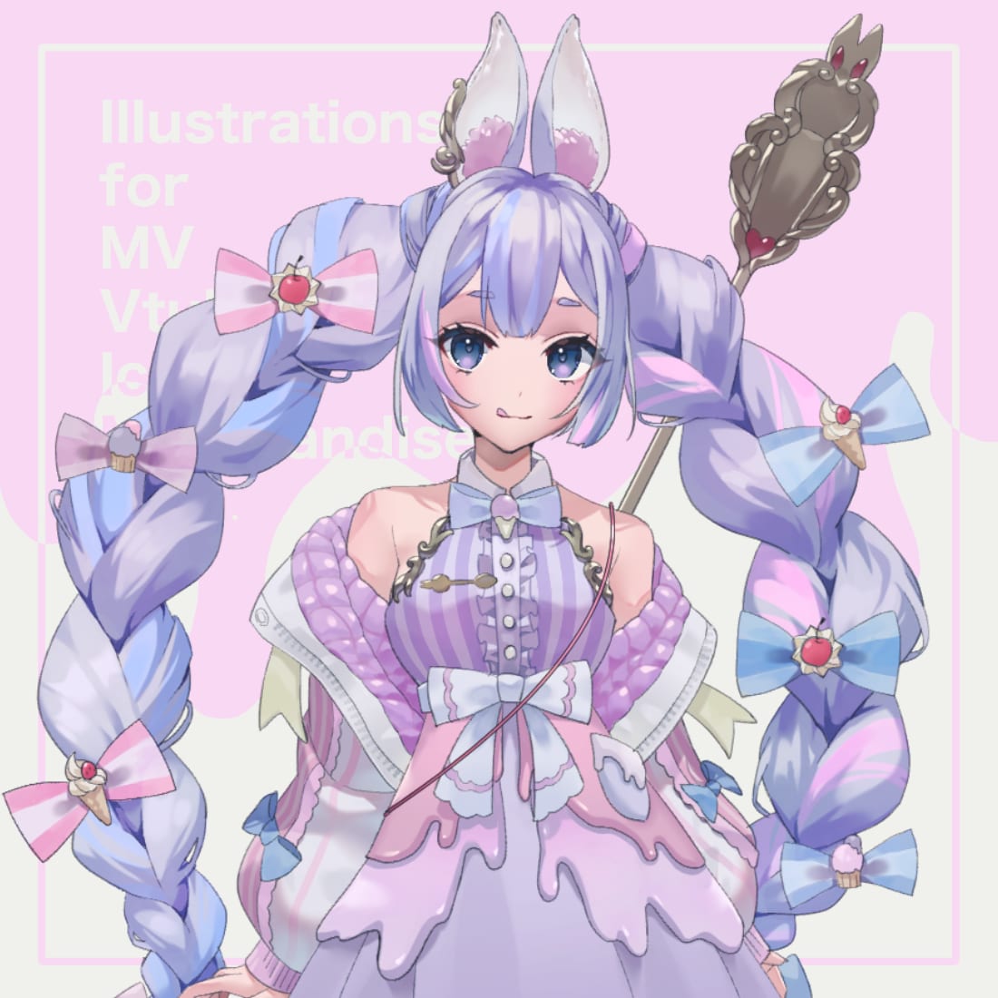 youtube利用可！かわいい女の子制作します ヘッダー・表紙・立ち絵・MVイラストなど何でもお仕立て イメージ1