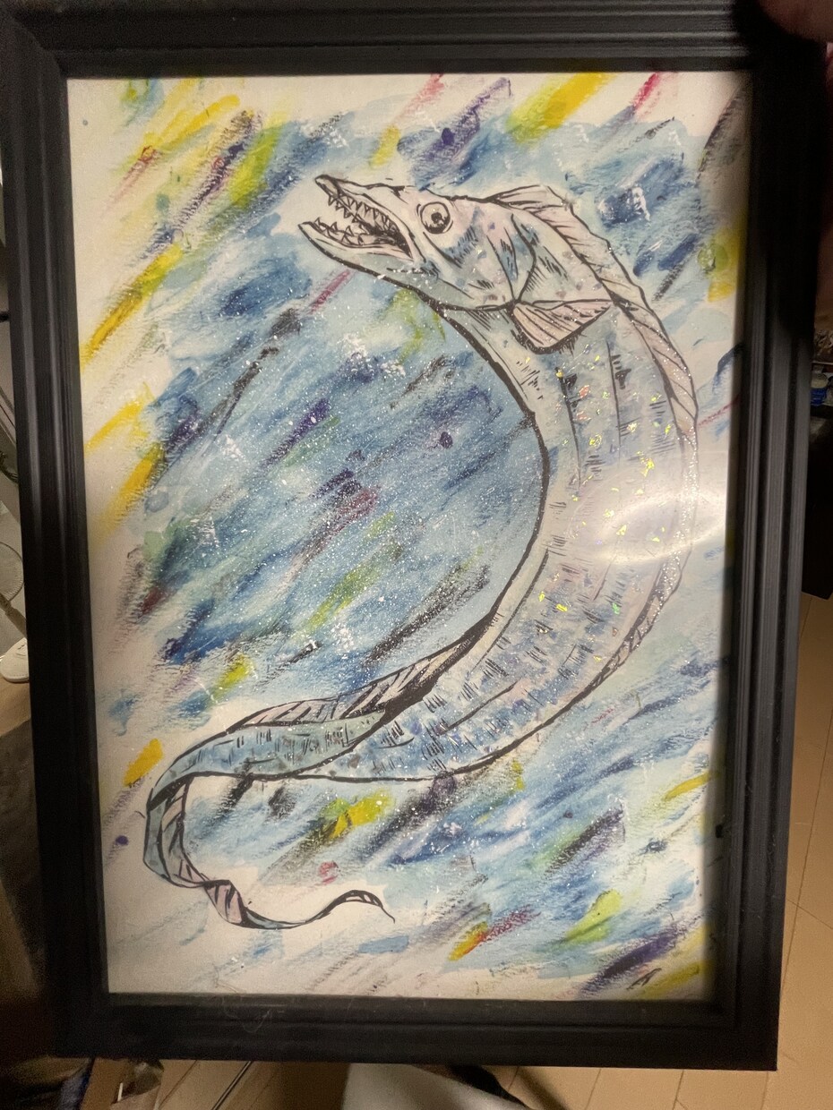 書いて欲しい魚を言ってください。魚の絵を描きます 魚拓の色つきバージョンだと思ってください。アナログです イメージ1