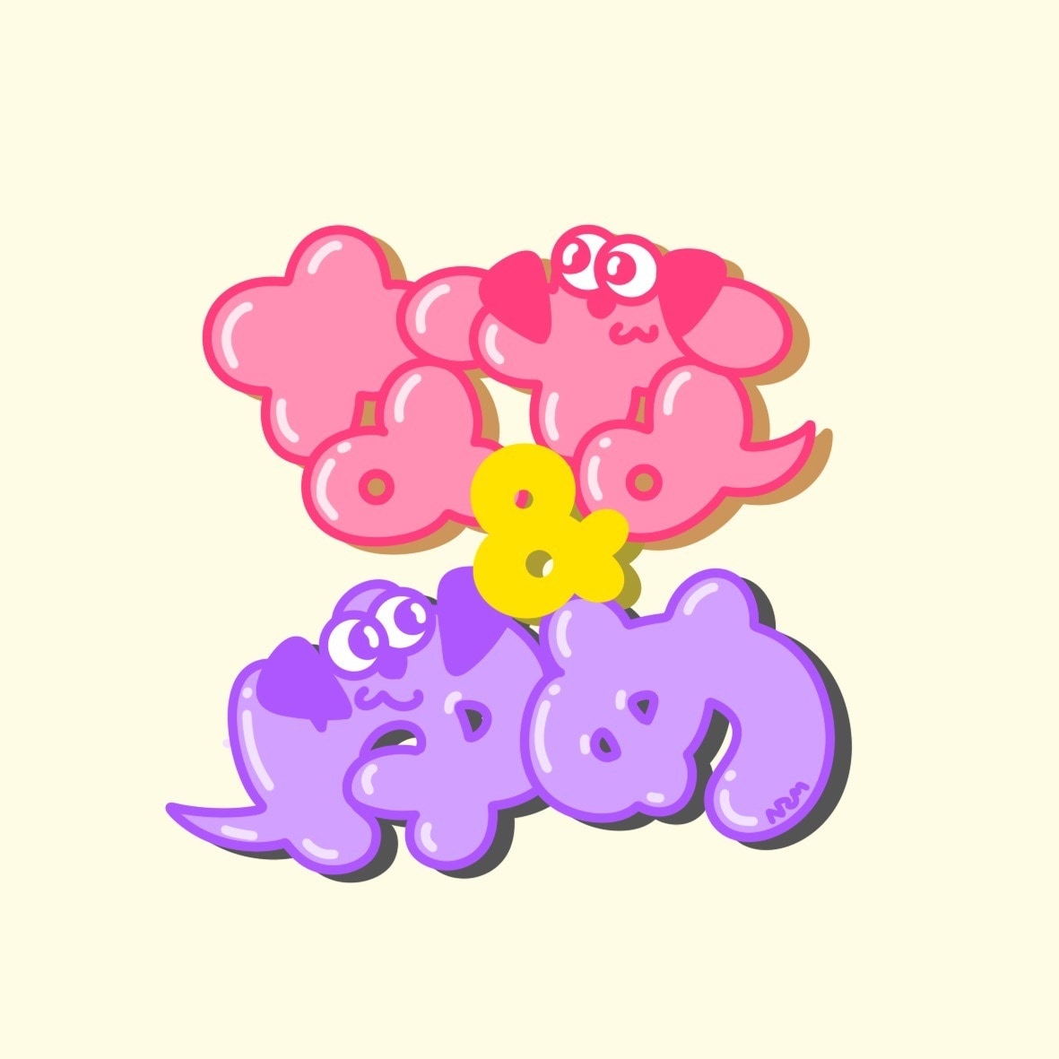 オリジナルネームイラスト描きます ポップで可愛いネームイラスト描きます イメージ4