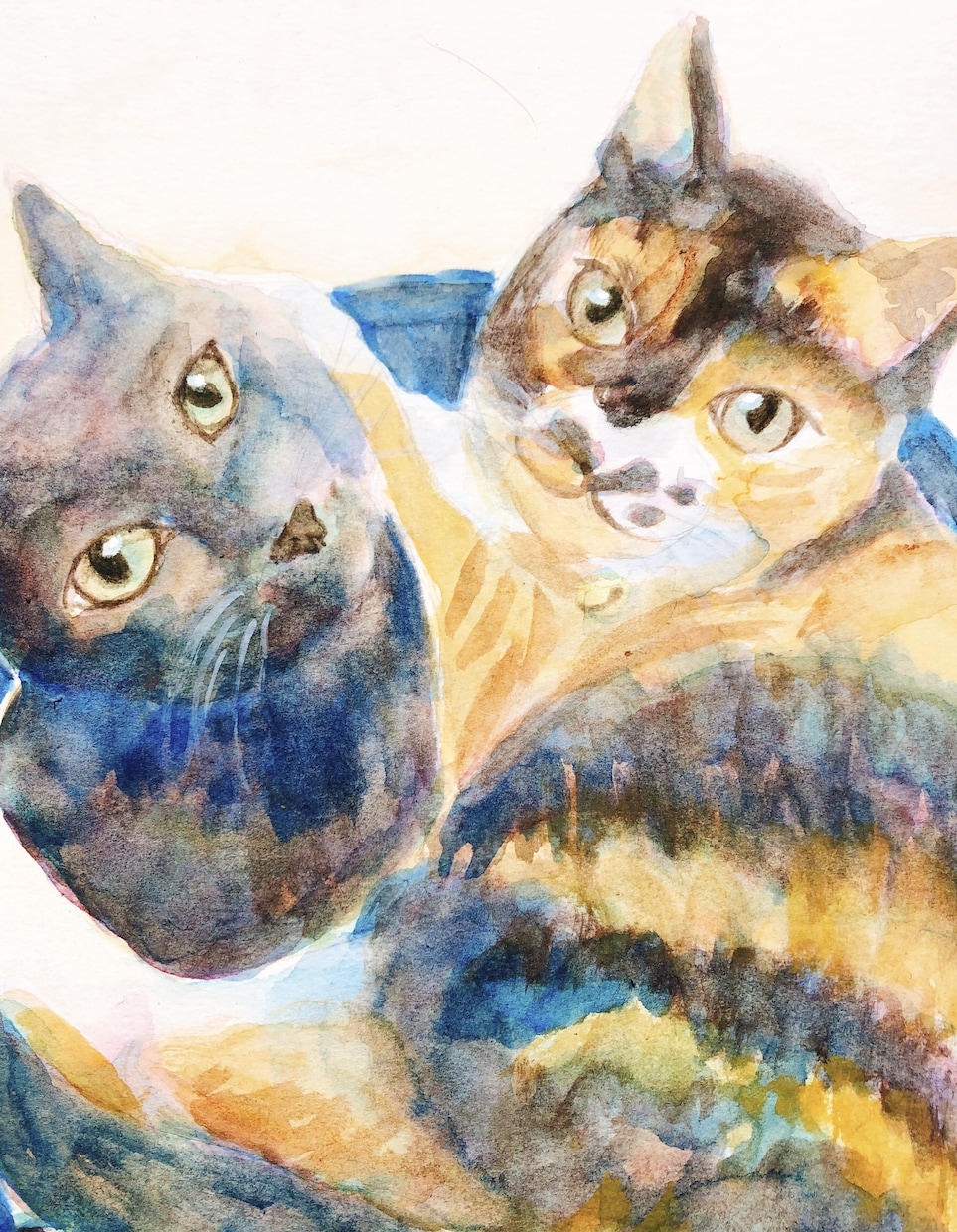 水彩画であなたの大切なペットの似顔絵お描きします 背景や小物描き込みできます！小動物もOK！ イメージ7