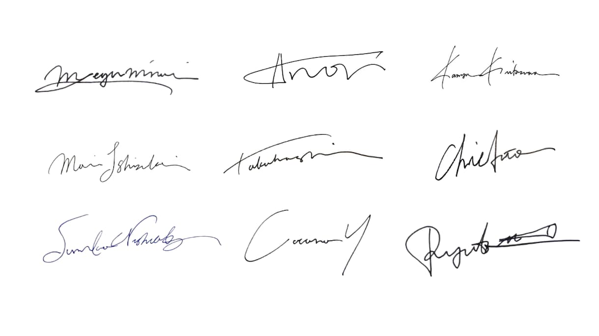 個性光る【アナタだけ】のサイン考えます ビジネス、クレカ、自分の作品にも。何度でも修正無料 イメージ1