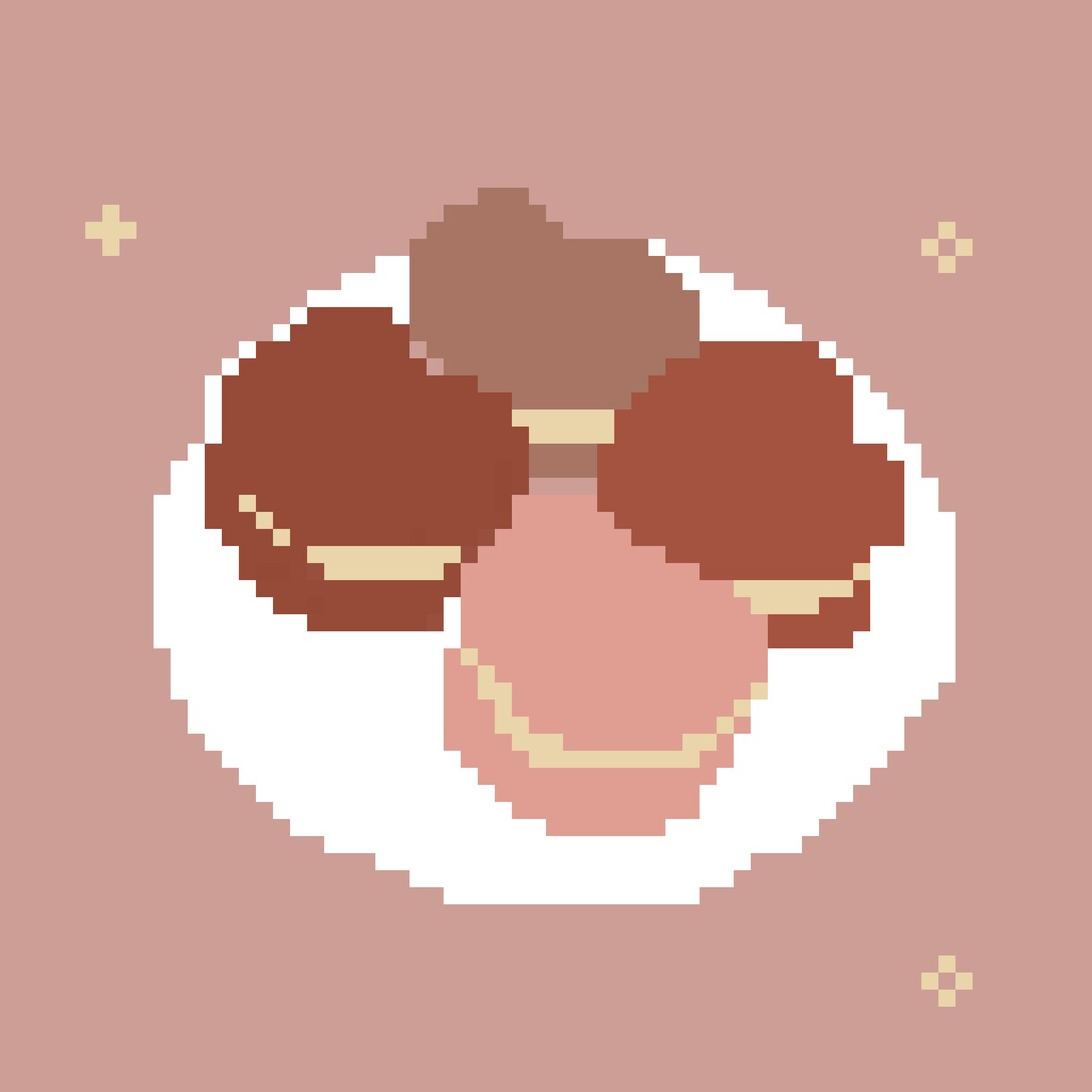 平成女子に人気♡ピクセルアート(ドット絵)描きます たまごっちでお馴染みのドット絵描きます♥ イメージ1