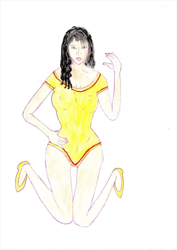 若い女性像を手描きとフォトパッドで仕上げます 美の美を求めて・・ほほ笑みをほのかに・・。 イメージ1