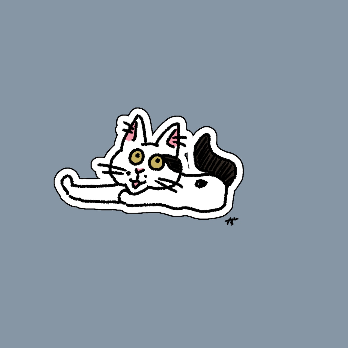 猫ちゃんのイラスト描きます アイコン等に使えるような、猫ちゃんのゆるいイラストです。 イメージ2