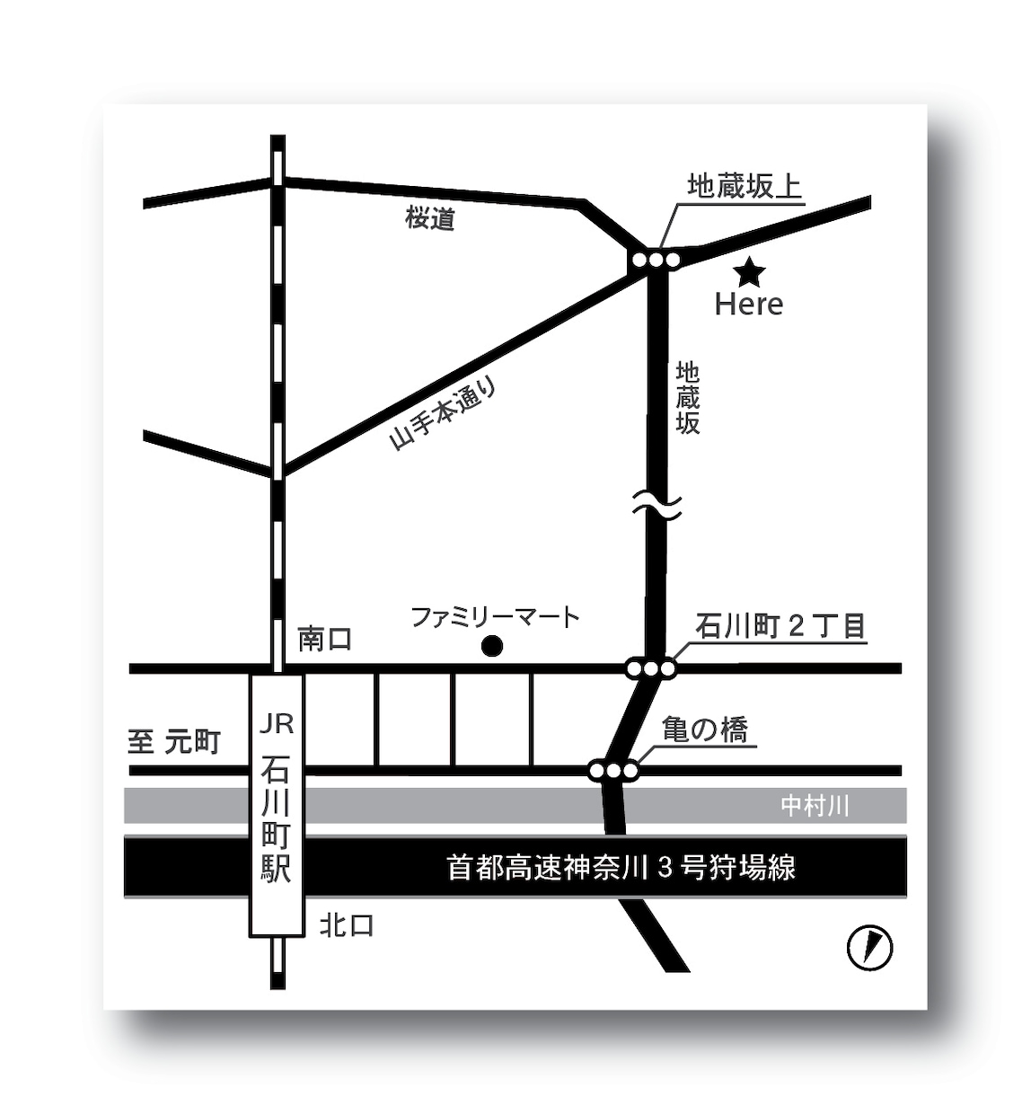 名刺用の簡易地図を作成します 名刺に地図を入れたい方おすすめです。 イメージ2