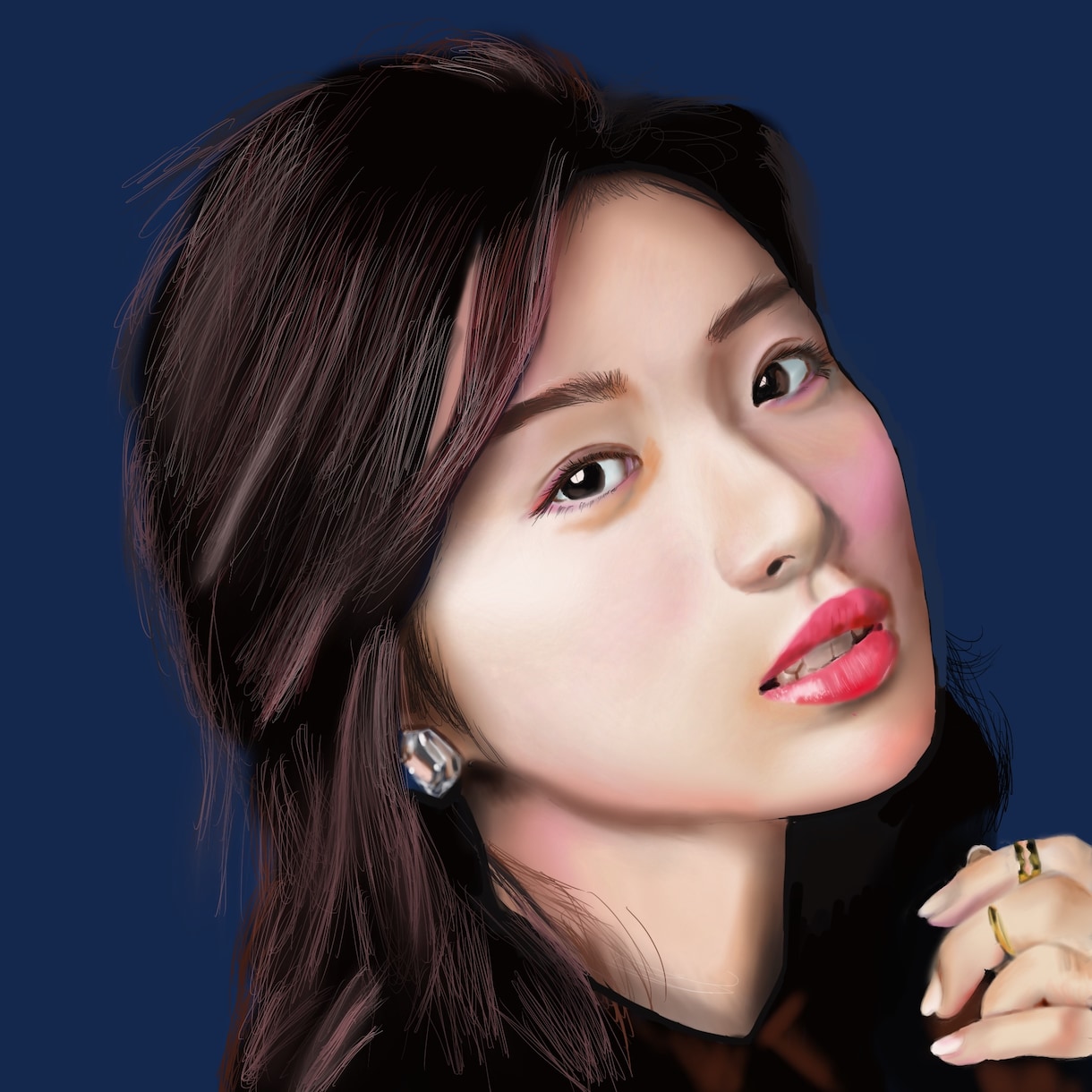 リアルなデジタル似顔絵を描きます ☆商用・二次利用OK☆背景透過画像も送付します イメージ5