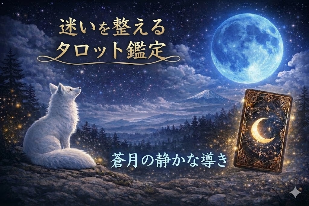 迷いを整えるタロットカード｜今の流れを読み解きます 月のように静かに、心の迷いを照らします。 イメージ1