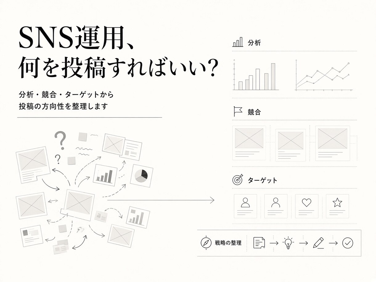 SNS運用の戦略と投稿設計を作ります 分析から7日分の投稿・台本まで丸ごと設計 イメージ3