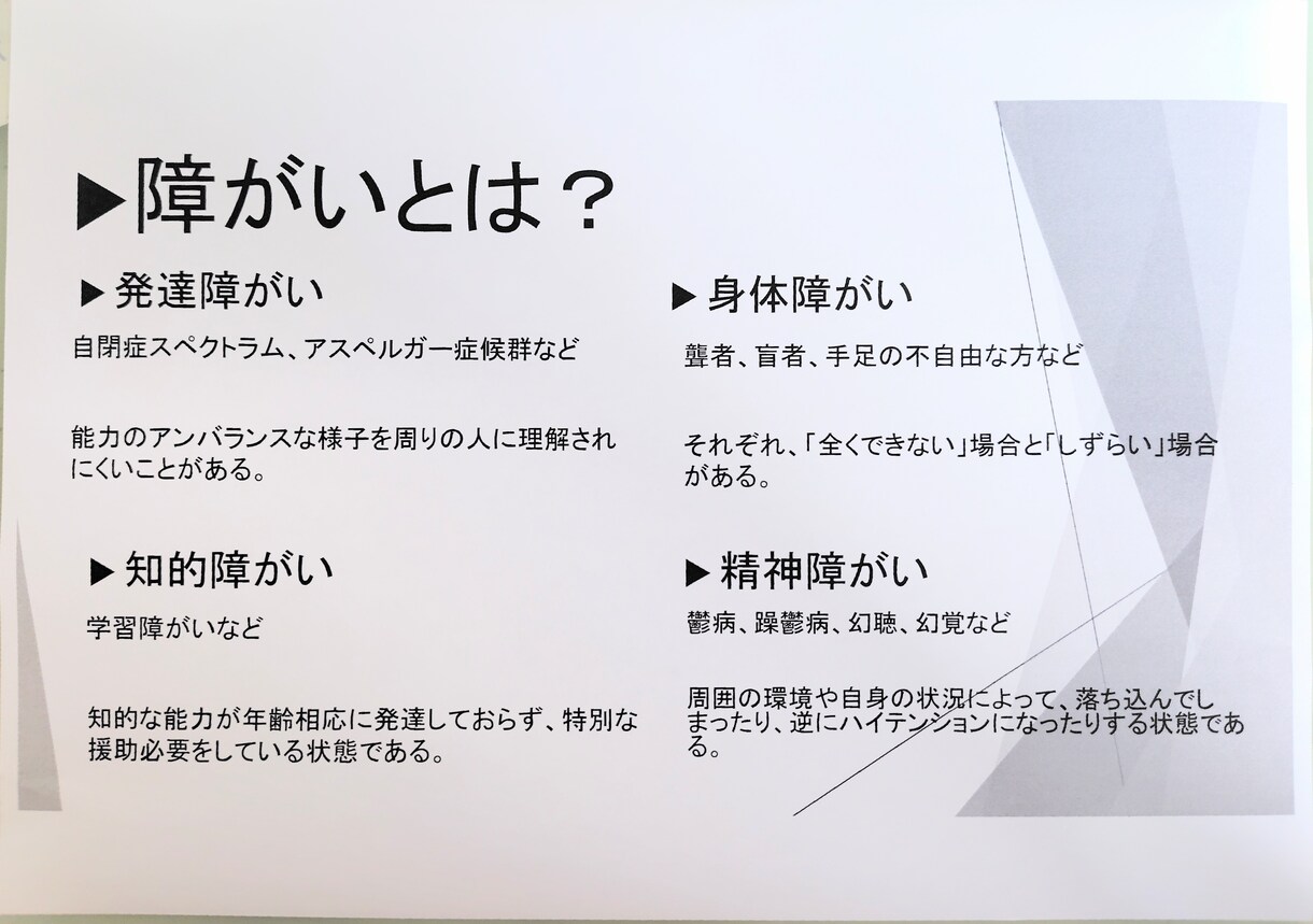 障害者雇用のノウハウを伝えします 障害って？、仕事の切り分けは？など基本的なことからお話します イメージ1