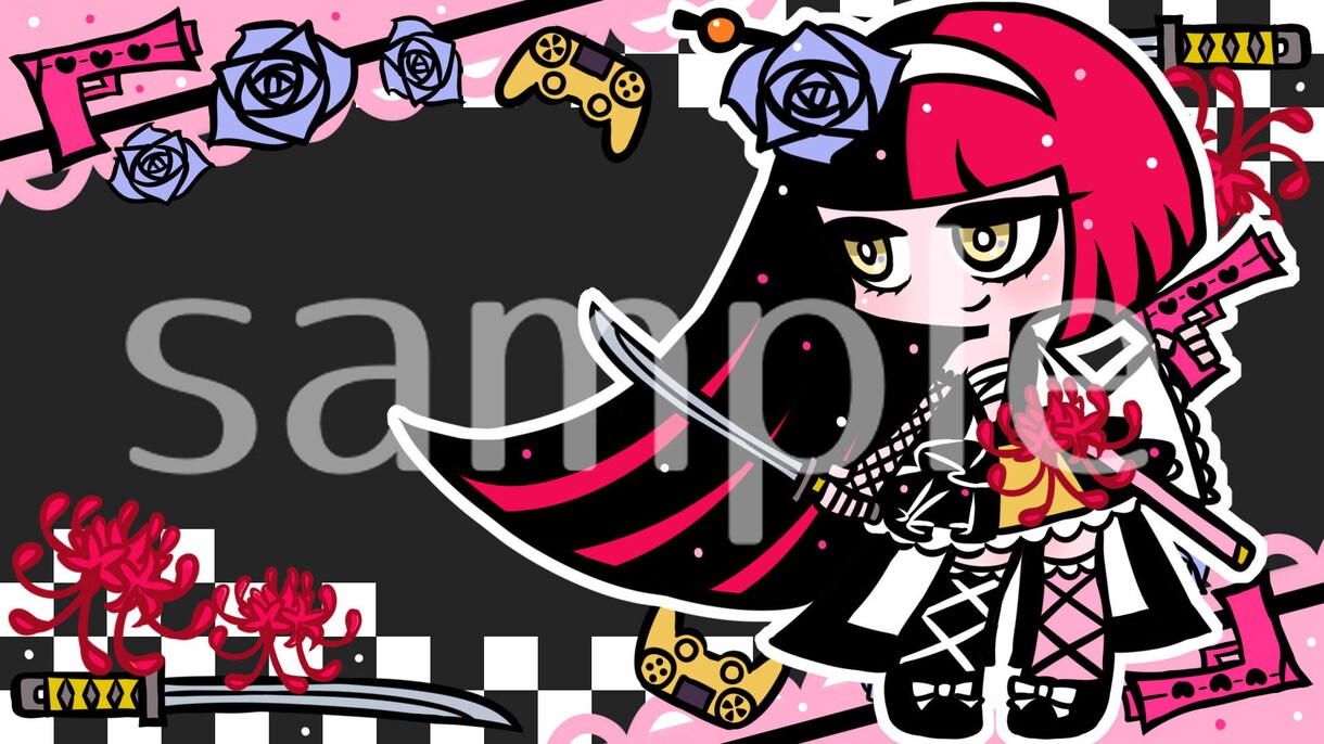 ヘッダー・チャンネルアート描きます ポップな色使いで個性的に目立たせます。 イメージ3