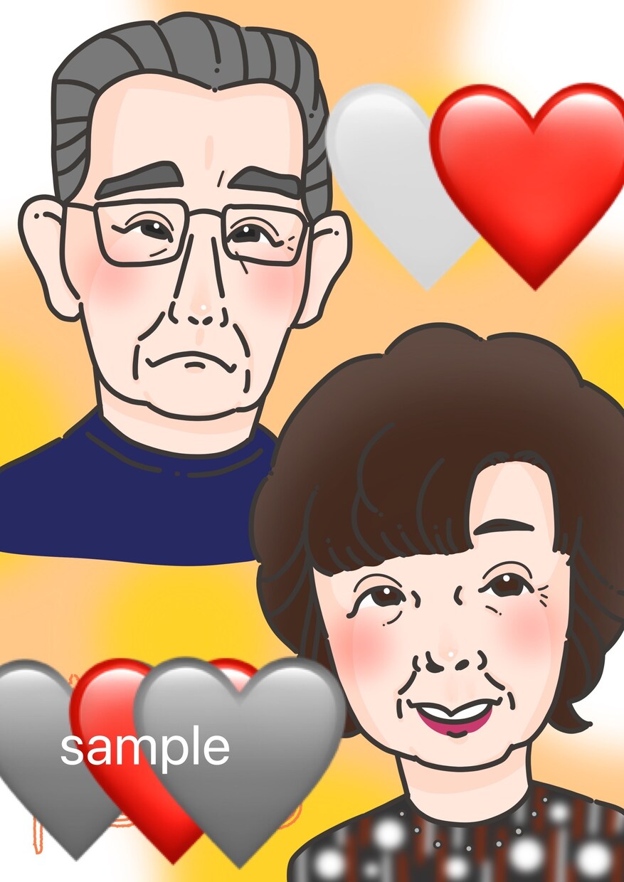 記念日の似顔絵を描きます 記念日やウェディングイラスト。何でもない日のプレゼントにも イメージ2