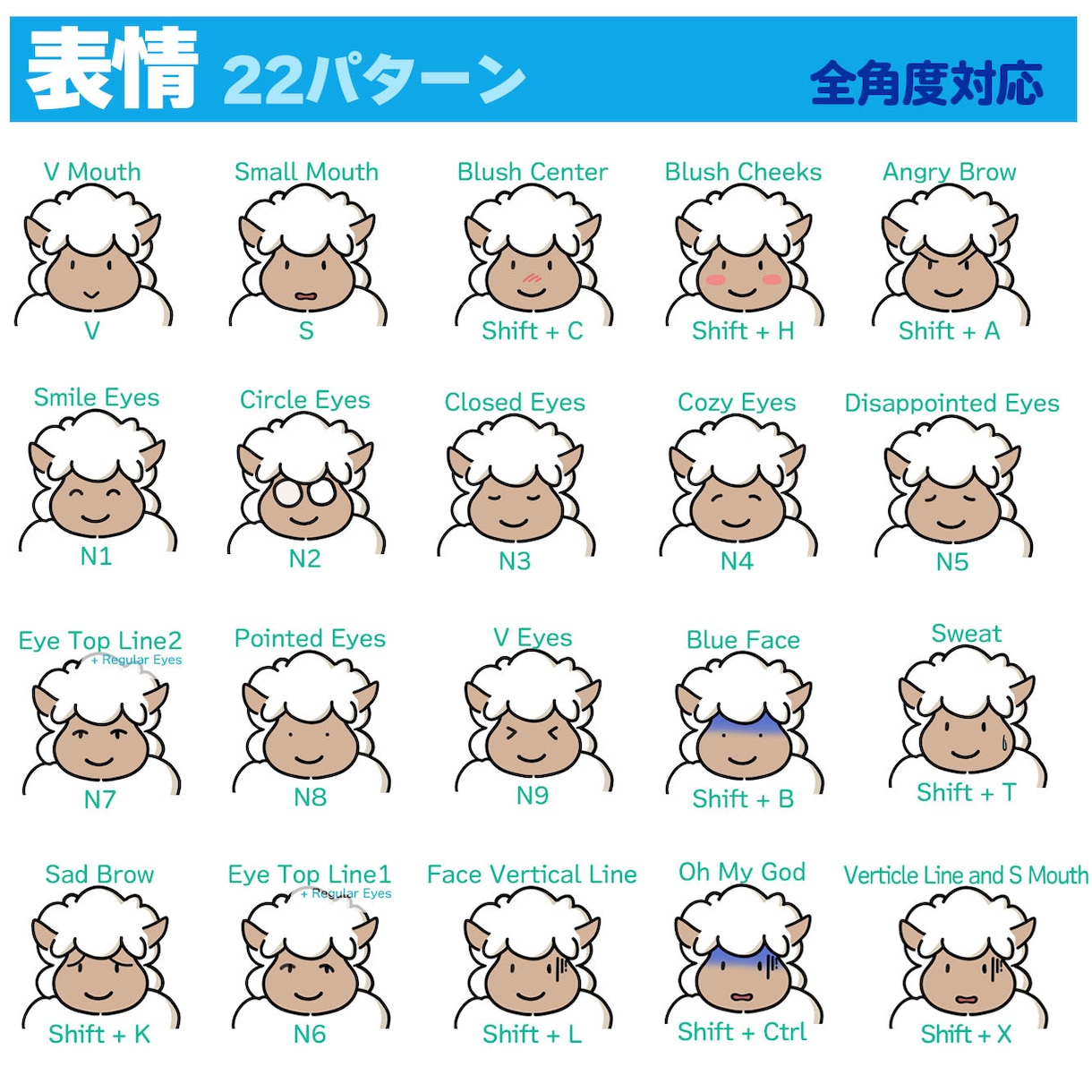 Live2Dモデル　かわいいヒツジ販売してます 【VTS・nizima LIVE設定済み】Live2Dモデル イメージ3