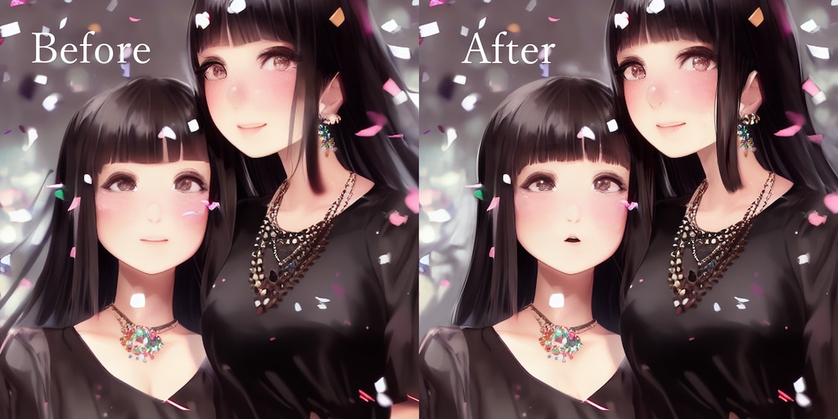AI生成イラストの加筆修正をいたします あなたの生み出した「好き」をより魅力的なキャラクターに！ イメージ2