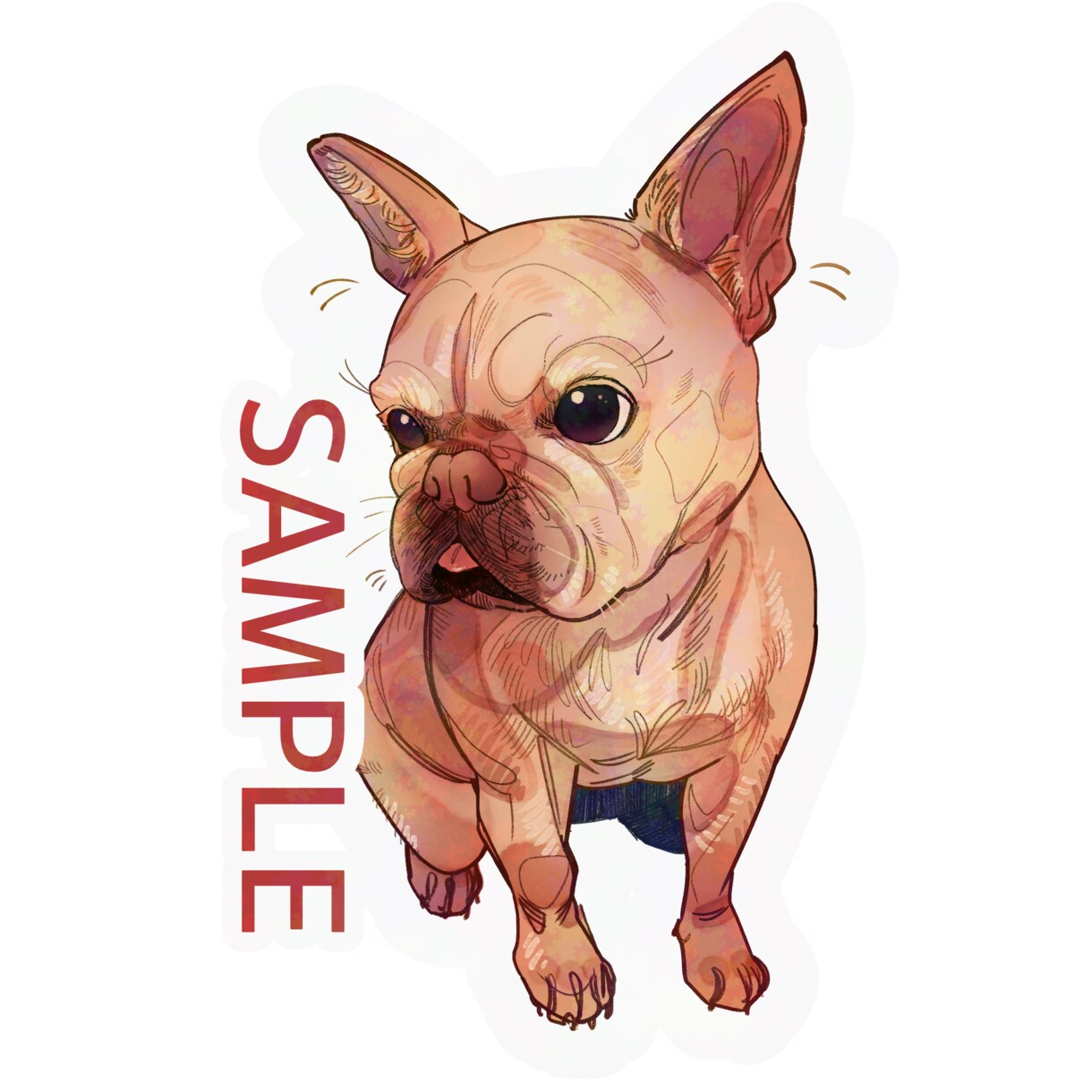 愛犬のオーダーメイド似顔絵描きます うちの子グッズ制作にもピッタリ！ イメージ4
