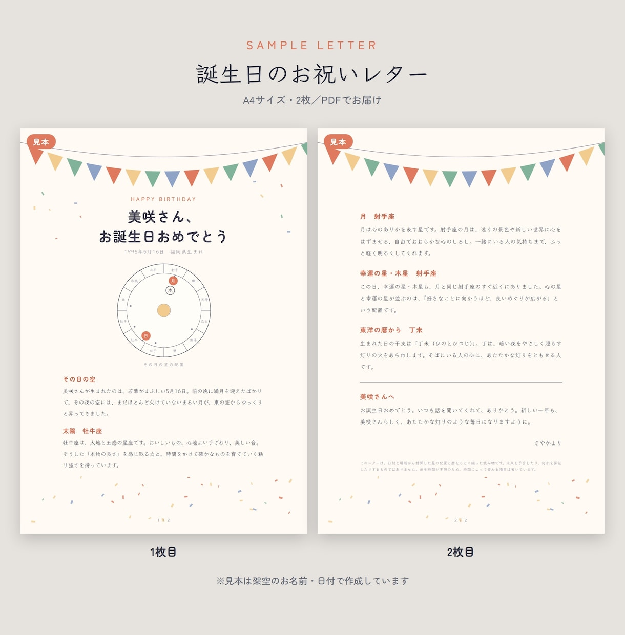 おめでとうの日の空を、世界に一通の手紙にします 誕生・還暦・記念日に。“あの日の空”を贈りませんか イメージ3