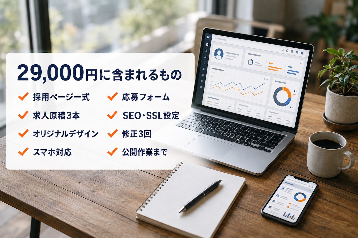 採用サイト・求人ページを制作します 人手不足の会社へ｜求人原稿3本込み｜3営業日で初稿 イメージ2