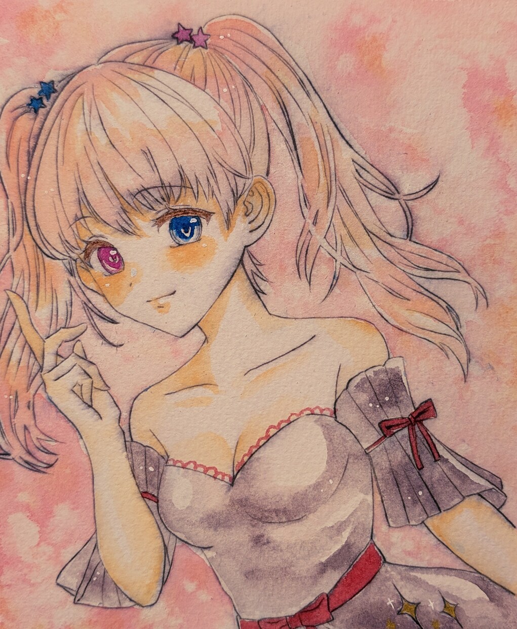 少女のイラストを描きます 透明水彩を使った作品を作ります イメージ4