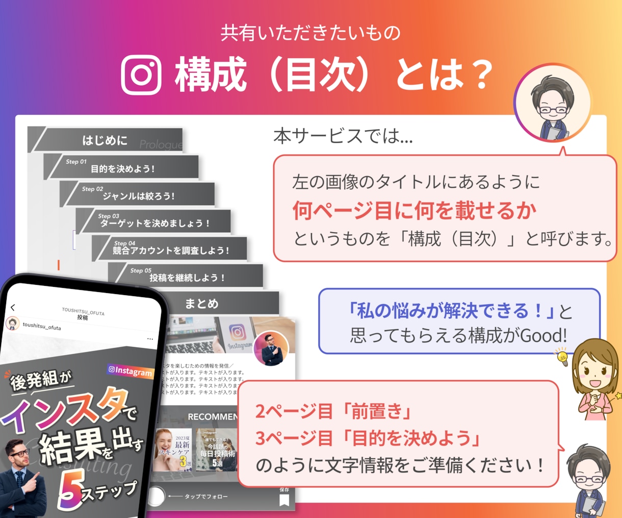 Instagramフィード投稿画像を制作します 修正無制限/1投稿10枚まで同価格/画像準備も価格に含む イメージ7