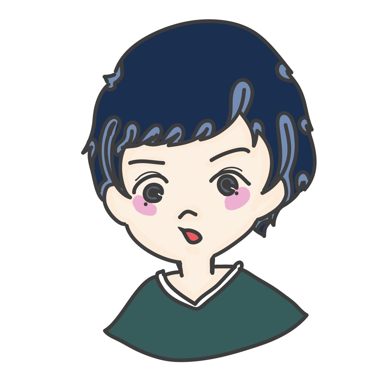 名刺やアイコンに！デフォルメ似顔絵を描きます POPでゆるかわなタッチのイラスト◎ イメージ3