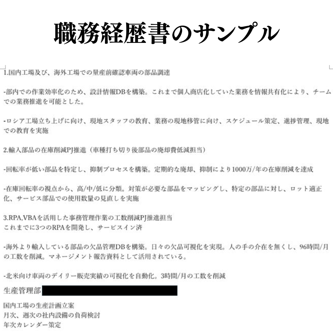 転職エージェントが応募書類の添削します 現役転職エージェントが添削します！ イメージ2