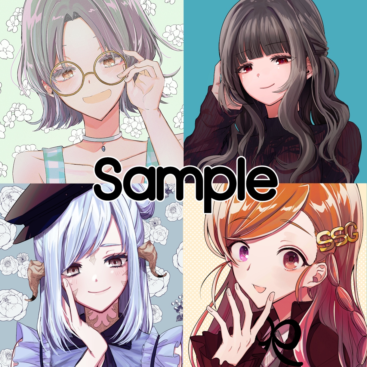 お好みのアイコンイラスト描きます SNS、ブログ等様々な用途でお使い下さい☽*⋆゜ イメージ4