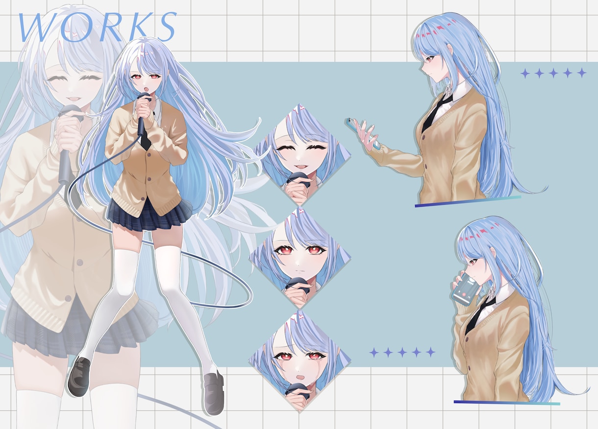 歌ってみたやMVなどの動画用イラストを描きます 本家寄せ◎アニメーション対応◎ イメージ5