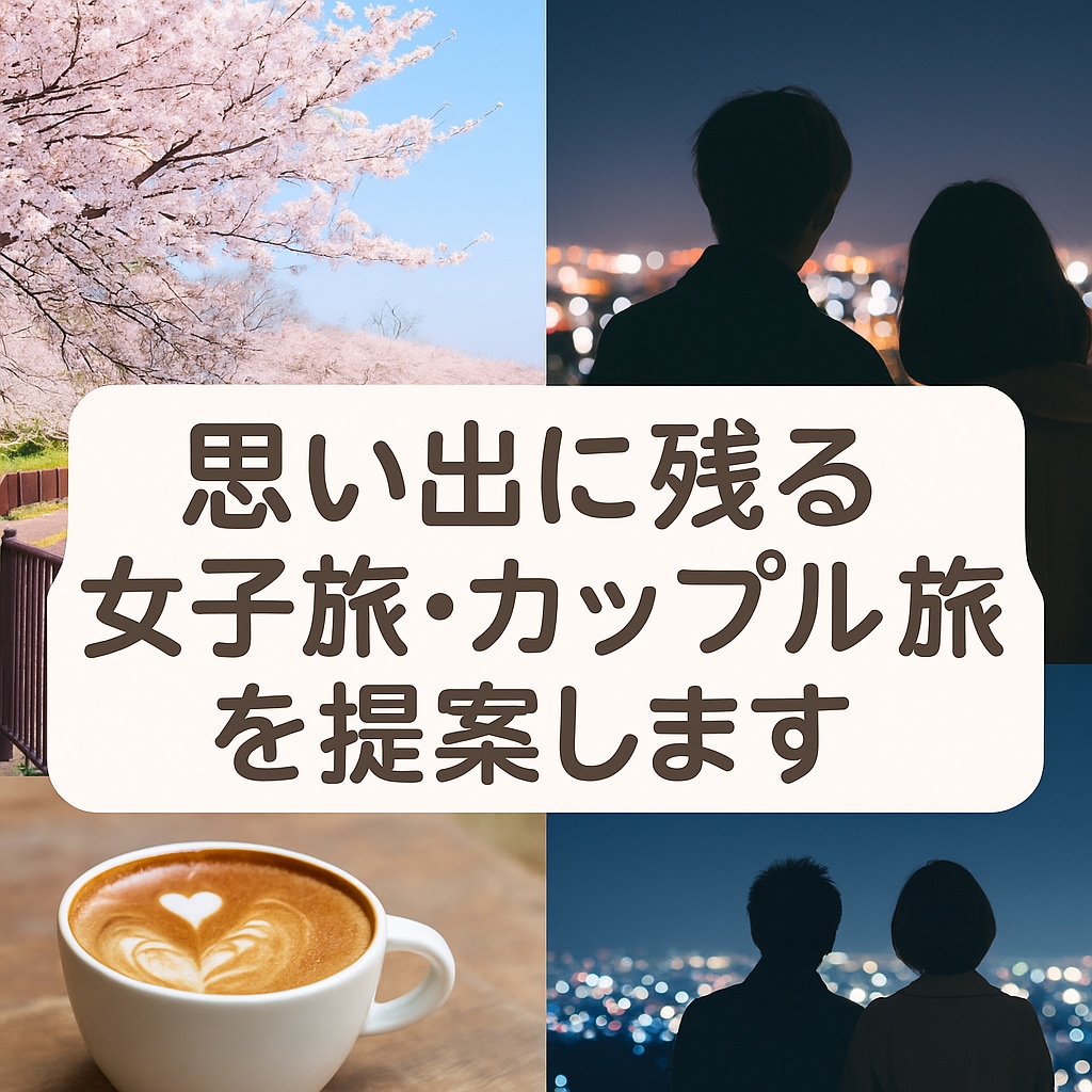 思い出に残る女子旅・カップル旅をご提案します 映えるスポットや癒し体験を丁寧にご提案 イメージ1
