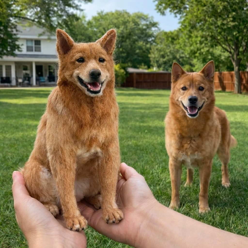写真から作るオーダーメイド羊毛フェルトペットます 提供内容：彫刻犬猫そっくりぬいぐるみ イメージ8