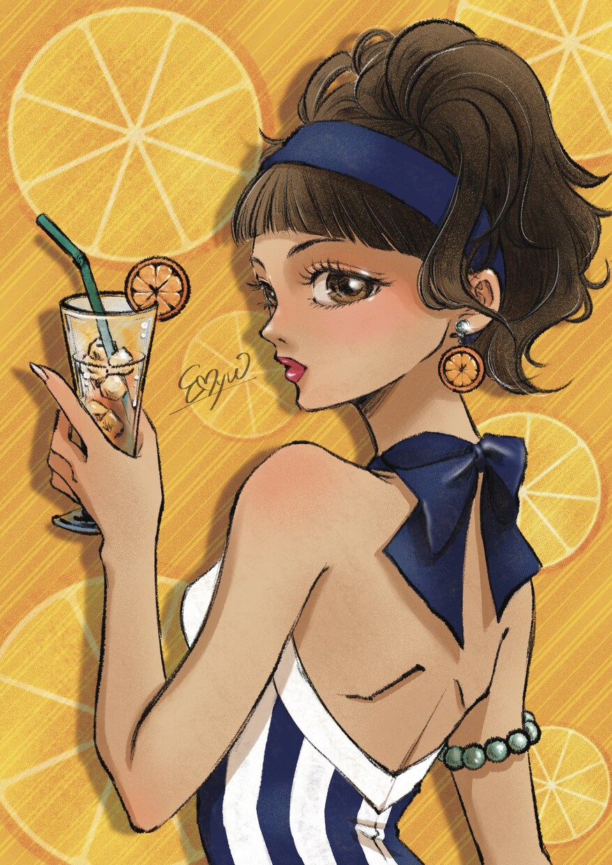 レトロおしゃれなガールズイラスト制作致します あなただけの可愛いGIRLsお描きします♡ イメージ3