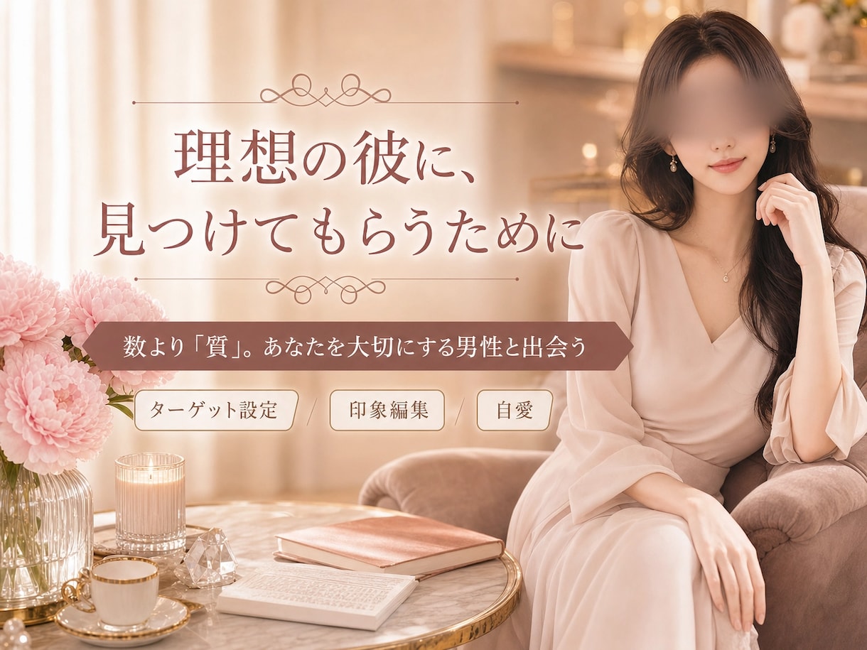 大人女性のアプリプロフィール添削します 会う前に損しない印象へ整えます イメージ2