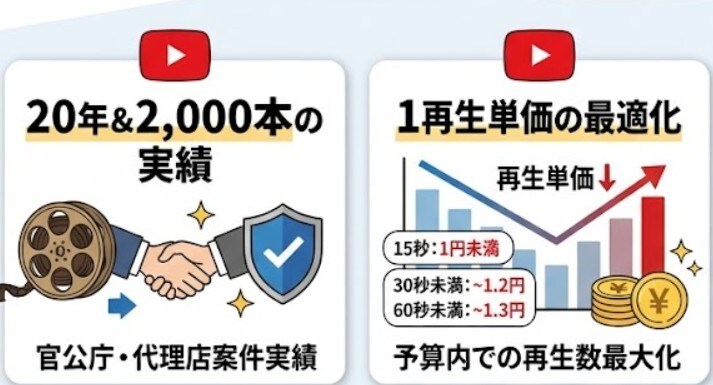 Youtubeインストリーム広告診断します 国内への配信で1再生1円や2円以上で再生していませんか？ イメージ1