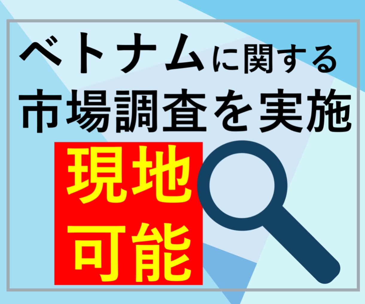 ベトナムに関する市場調査を実施します 12年以上の経験を持つベトナムに精通したコンサルタント イメージ1