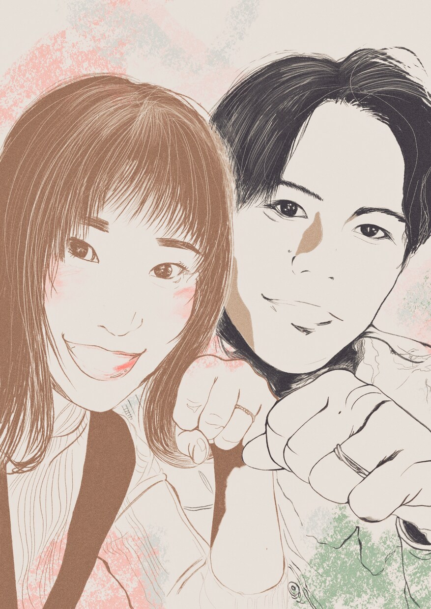 写真とは一味違う◎オシャレな似顔絵描きます ◎お気に入り写真を元に◎簡単オーダーメイド◎プレゼントにも◎ イメージ8