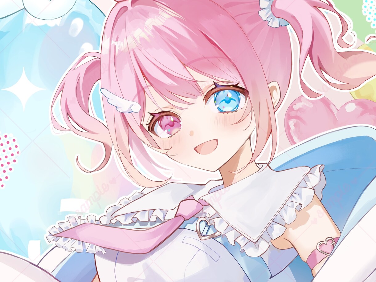 アイコン/配信/ちびキャラ等イラスト何でも描きます SNS・ブログアイコン・ヘッダー等お気軽にご相談ください♪ イメージ1