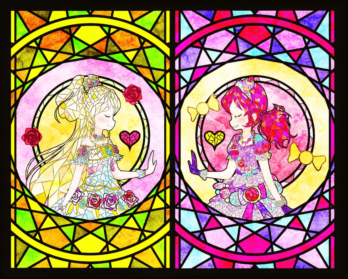 お好きなキャラのステンドグラス風イラスト描きます あなたの推しキャラをステンドグラス風に描いてみませんか？ イメージ4