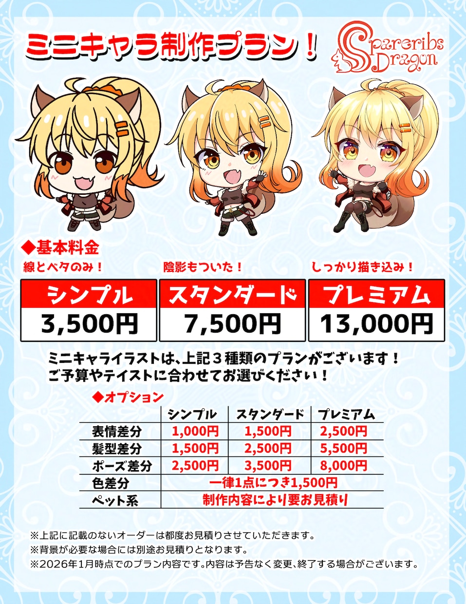ミニキャライラスト描きます プランいろいろ！ミニキャラ描きます！ イメージ2